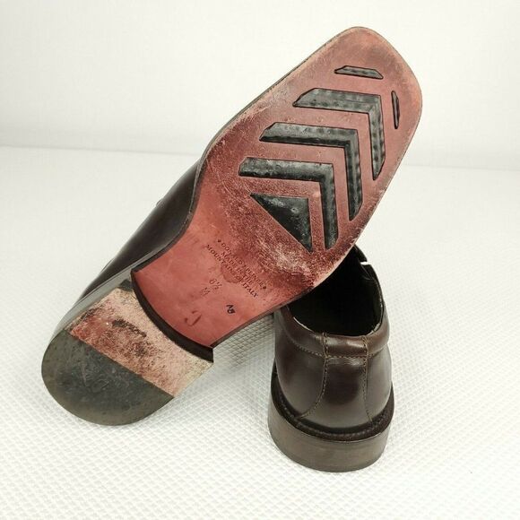 Donald J Pliner Brown Leather Loafers Shoes main image 4